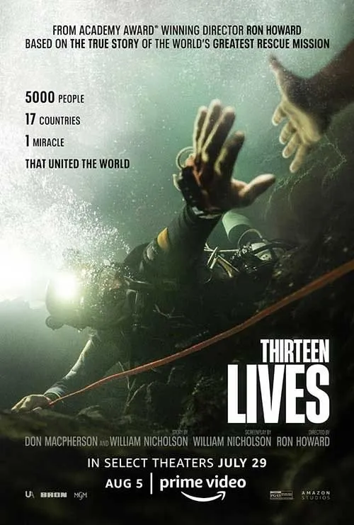 Thirteen Lives film poster preview on Piwtv VOD library